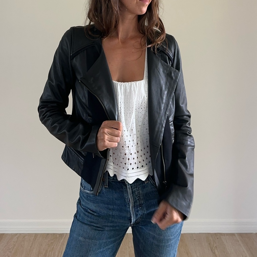 Elevenses Black Leather Jacket